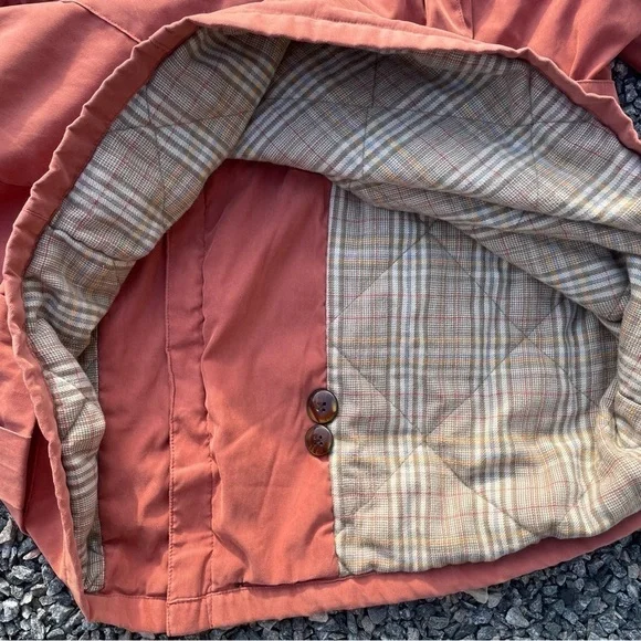 Men's Rust Jacket with Brown Collar - Picture 14 of 16